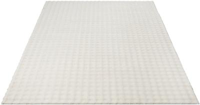 Karpet24 Flow - Knuffelig Bubbeltapijt, Wasbaar & Antislip, Zacht en Onderhoudsvriendelijk, Beige-120 x 160 cm