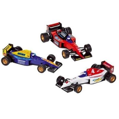 Goki - Raceauto's speelgoed set - 3x stuks - Formule 1 racewagens - van 10 cm - racing - autosport