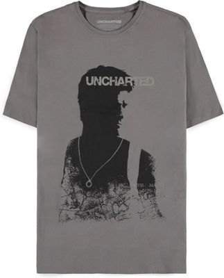 Uncharted - Men's Grey Short Sleeved T-shirt