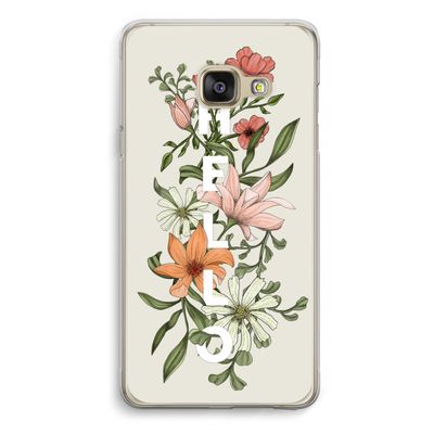 Hello bloemen: Samsung A3 (2017) Transparant Hoesje