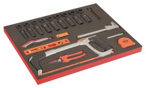 Bahco Foaminlay Fit&Go 3/3 met slagdoppen en toebehoren 1/2" | snij- en meetgereedschap - met lasermarkering - 36-delig - FF1A197LM