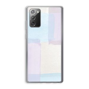 Square pastel: Samsung Galaxy Note 20 / Note 20 5G Transparant Hoesje