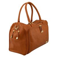 Isoki verzorgingstas double zip satchel Amber Tan Maat