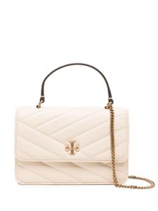 Tory Burch mini sac porté épaule Kira Chevron Chain - Tons neutres