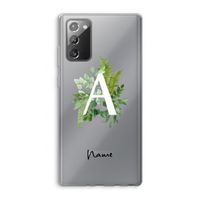 Green Brush: Samsung Galaxy Note 20 / Note 20 5G Transparant Hoesje