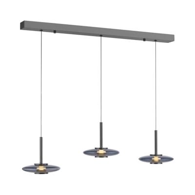 Paul Neuhaus Hanglamp 3-lichtsPure Vitrum design grijs - 2083-15