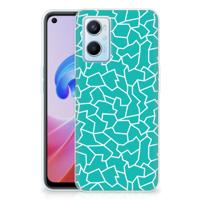 OPPO A96 | OPPO A76 | Hoesje maken | Cracks Blue