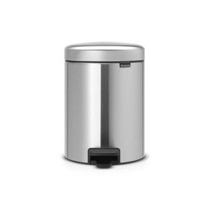 Brabantia newIcon pedaalemmer 5 liter met kunststof binnenemmer - Matt Steel Fingerprint Proof