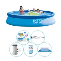 Zwembad Super Deal - 6-delig - Intex Easy Set Rond 396x84 cm - thumbnail