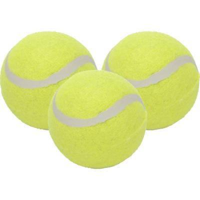 Tennisballen voor honden - 3x stuks - geel - buiten speelgoed - honden trainen