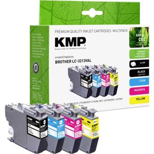 KMP Inktcartridge vervangt Brother LC-3213BK, LC-3213C, LC-3213M, LC-3213Y Compatibel Combipack Kleur B101V 1539,4005