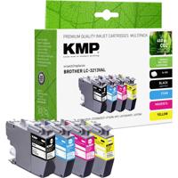 KMP Inktcartridge vervangt Brother LC-3213BK, LC-3213C, LC-3213M, LC-3213Y Compatibel Combipack Kleur B101V 1539,4005