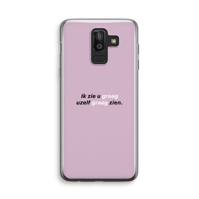 uzelf graag zien: Samsung Galaxy J8 (2018) Transparant Hoesje