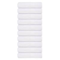 VidaXL Douchehanddoeken 10 st 70x140 cm 360 g/m² 100% katoen wit VidaXL Douchehanddoeken 10 st 70x140 cm 360 g/m² 100% katoen wit