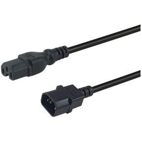Equip 112170 electriciteitssnoer Zwart 1,8 m C14 stekker C15 stekker