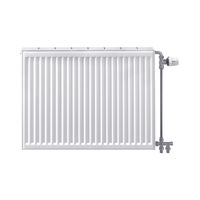 Stelrad Compact All In paneelradiator 50x120cm type 22 1793watt 4 aansluitingen Staal Wit glans 214052212