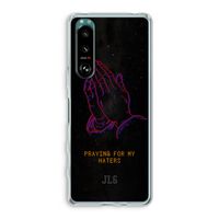 Praying For My Haters: Sony Xperia 5 III Transparant Hoesje