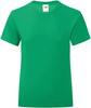 Fruit Of The Loom F131K Girls Iconic T - Kelly Green - 140