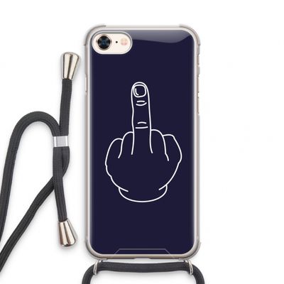 F**k U: iPhone 7 Transparant Hoesje met koord