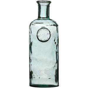 Bloemenvaas Olive Bottle - transparant - glas - D13 x H27 cm - Fles vazen