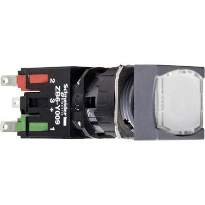 Schneider Electric XB6CW1B1B XB6CW1B1B Verlichte druktoets 250 V 3 A Moment (l x b x h) 57 x 18 x 18 mm IP65 1 stuk(s)