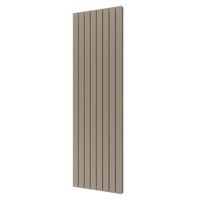 Designradiator Plieger Cavallino Retto Dubbel 1716 Watt Middenaansluiting 200x60,2 cm Zandsteen