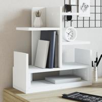 VidaXL Bureau organiser 49x20x52,5 cm bewerkt hout wit VidaXL Bureau organiser 49x20x52,5 cm bewerkt hout wit