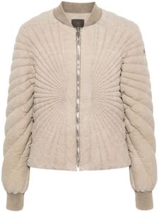 Moncler x Rick Owens veste bomber Radiance Flight à design matelassé - Tons neutres