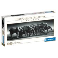 Clementoni High Quality Collection Panorama Puzzel Herd of Giants 1000 Stukjes - thumbnail