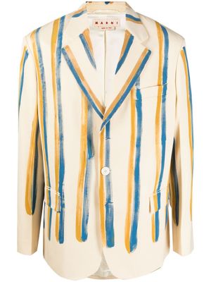 Marni blazer à simple boutonnage - Jaune