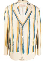 Marni blazer à simple boutonnage - Jaune