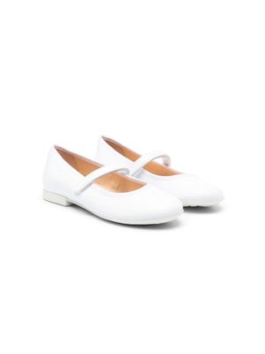 Geox Kids ballerines Plie à attache scratch - Blanc