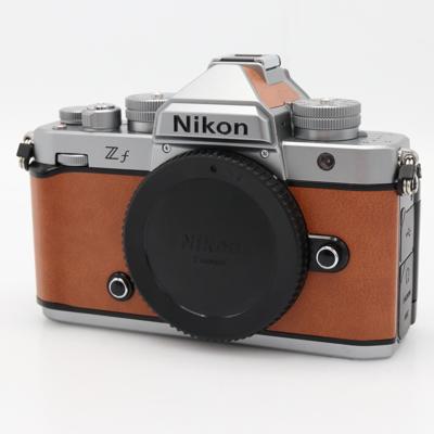 Nikon Z f body zilver cognac bruin occasion