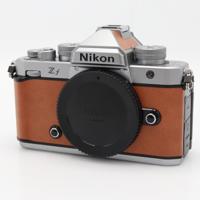 Nikon Z f body zilver cognac bruin occasion