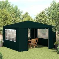 VidaXL Partytent met zijwanden professioneel 90 g/m² 4x4 m groen