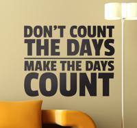 Sticker make the days count motivatie - thumbnail