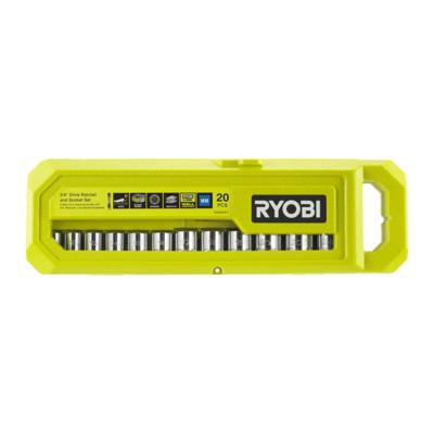 Ryobi RHRS20PC | 20-delige 3/8" ratel en dopsleutelset - 5132006069