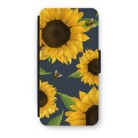 Sunflower and bees: iPhone 7 Flip Hoesje