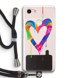 Melts My Heart: Pixel 3 Transparant Hoesje met koord