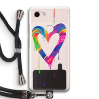Melts My Heart: Pixel 3 Transparant Hoesje met koord