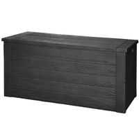 Tuin kussen opslag opbergbox hout patroon 120 cm - thumbnail