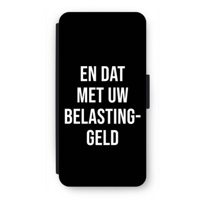 Belastinggeld - Zwart: iPhone SE 2020 Flip Hoesje