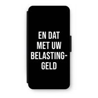 Belastinggeld - Zwart: iPhone SE 2020 Flip Hoesje