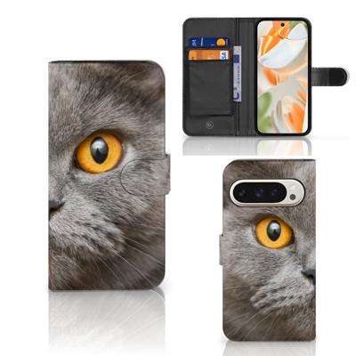 Telefoonhoesje | Met pasjeshouder | Google Pixel 9 | 9 Pro Britse Korthaar Telefoonhoesje | Met pasjeshouder | Google Pixel 9 | 9 Pro Britse Korthaar
