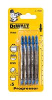 DeWalt Accessoires Decoupeerzaagblad HSS Progressor voor plaatmetaal 1,5mm-10mm, pijpen, profielen en aluminium, 100x74x1,2-2,6mm, (T123X) - DT2058-QZ