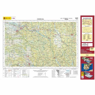 Topografische kaart 1029 MT50 Gergal | CNIG - Instituto Geográfico Nacional1