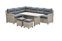 Seagull L/D set 5-dlg links vint.w L-shape/r.bl/ l.teak VW