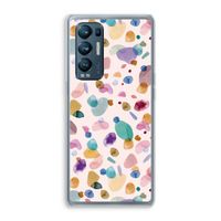 Terrazzo Memphis Pink: Oppo Find X3 Neo Transparant Hoesje