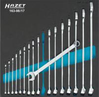 HAZET Ring jaw set 17 pcs safety-insert-syst.
