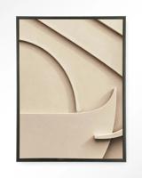 Urban Cotton Wandkleed 'Siaa 1' 80 x 110cm in Floating Frame - black